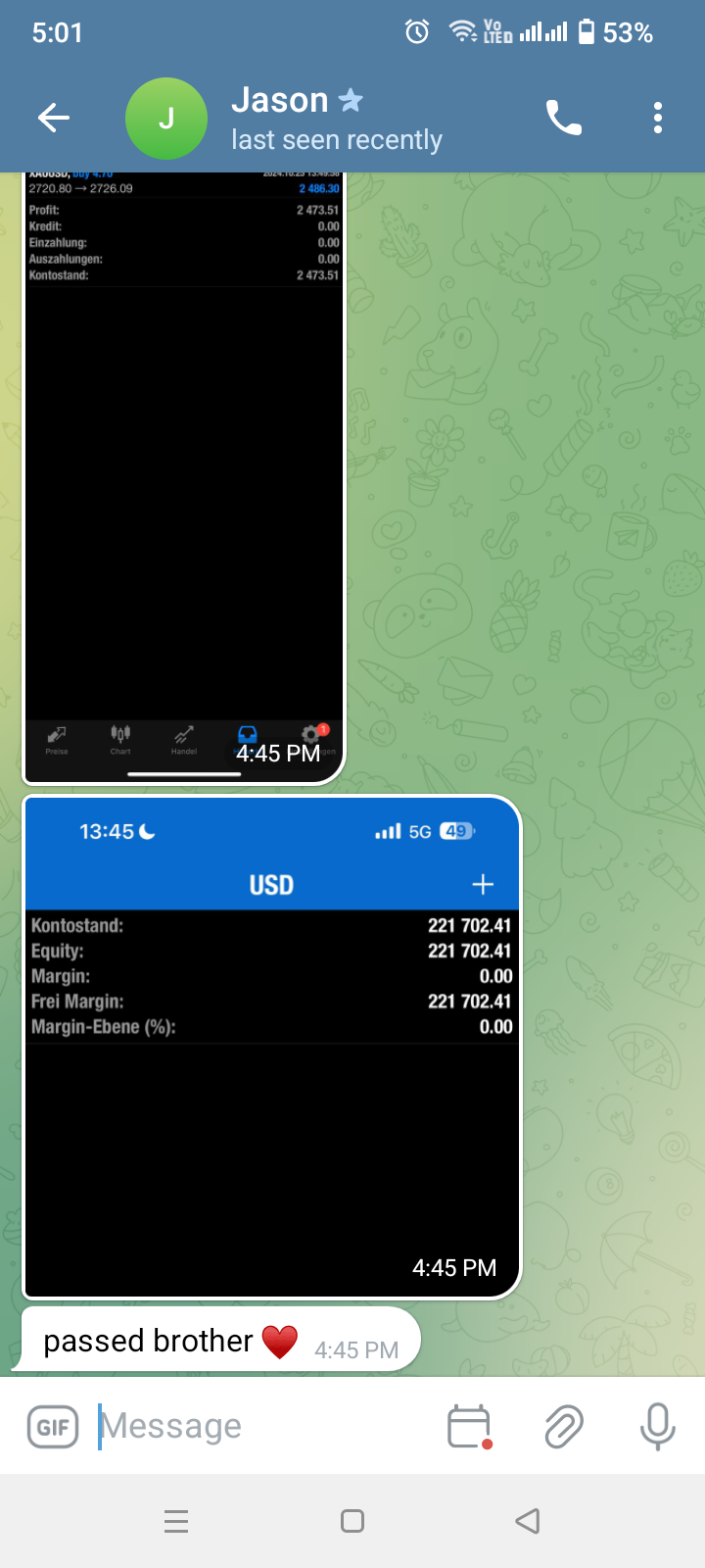 Trading Result 5